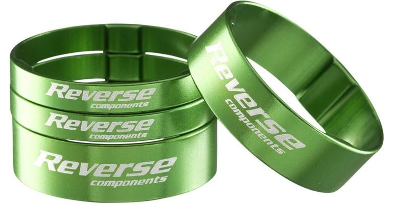 Podložka distanční Reverse Alloy Ultra-Lite set 1 1/8" Green