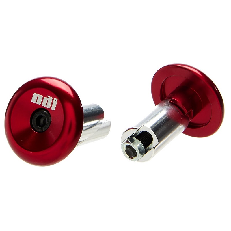 Koncovky řidítek ODI Aluminium End Plugs - Red