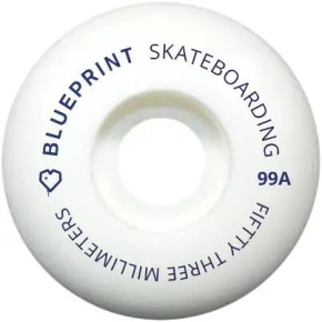 Blueprint Mini Heart Kolečka pro skateboard 4-Souprava (53mm|Bílá)