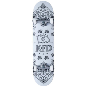 Skateboard KFD Bandana Komplet 8" Bílá