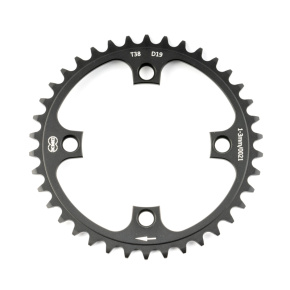 Převodník 42 z KMC, rozteč 104 mm, síla 3 mm(e-bike), KMC, Al, černý