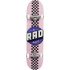 RAD Checker Stripe Skateboard Komplet (7.75"|Růžová/Černá)