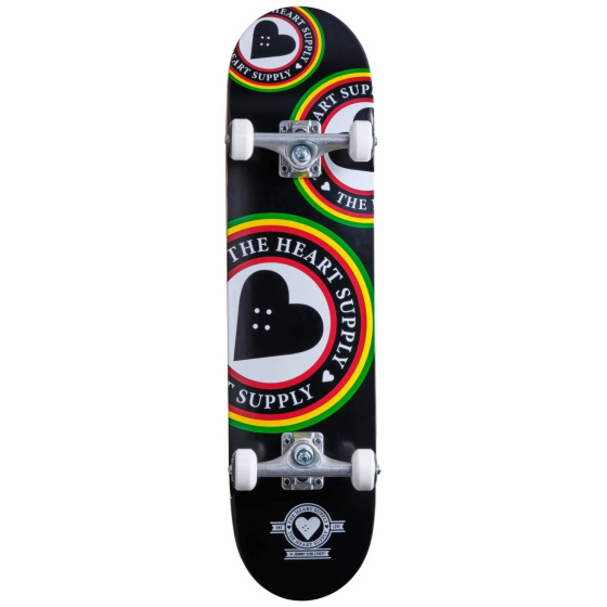 Heart Supply Orbit Logo Skateboard Komplet (7.75"|Černá/Bílá/Červená)