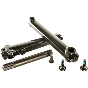 Family Tubular 3-Piece 8-Spline BMX Cranks (170mm | Černá)