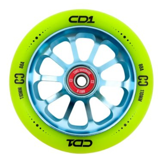 Kolečko CORE CD1 110mm Lime/Blue