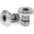 Salt Plus HQ CNC Bar Ends (Silver Polished)