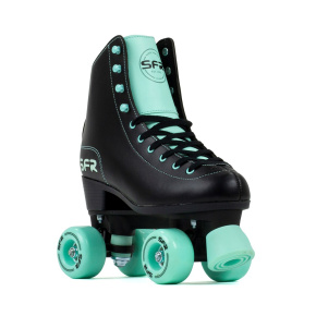 SFR Figure Children's Quad Skates - Black / Mint - UK:2J EU:34 US:M3L4