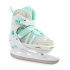 SFR Nova Adjustable Children's Ice Skates - White / Teal - UK:11J-1J EU:29-33 US:M12J-2