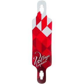 Voltage DT Deck - White / Red - 9.5" x 39"