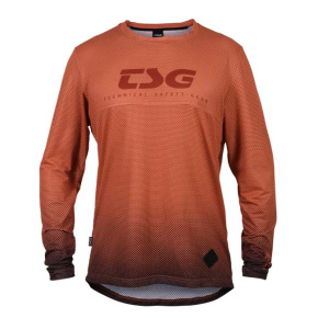 Dres TSG Grip jersey dlouhý rukáv Desert red