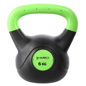 Kompozitový kettlebell HMS KPC06 Vin-Bell 6 kg zelený