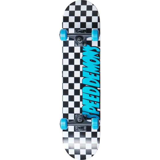 Speed Demons Checkers Skateboard Komplet (7.75"|Černá/Modrá)