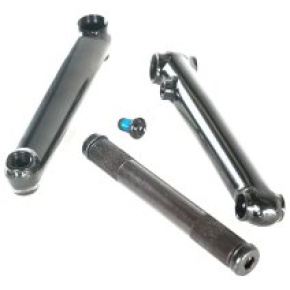 Family Tubular 3-Piece 48-Spline BMX Cranks (170mm | Černá)