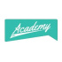 Academy Promo Sticker (Box Logo Teal)