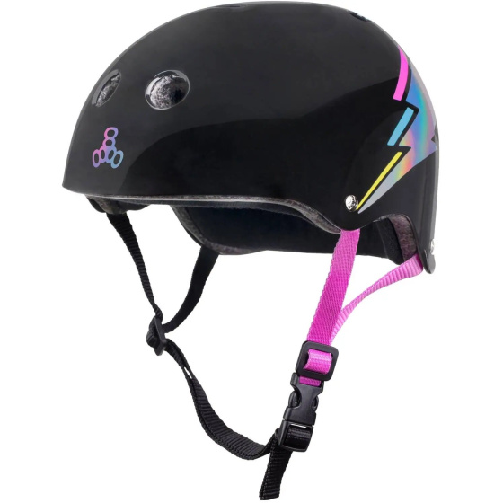 Helma Triple Eight Certified Sweatsaver XS-S Black Hologram