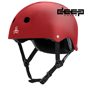 Triple Eight Deep Cover Helma (XS-S|Red Glossy)