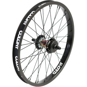 Colony Pintour 20" Male Freecoaster BMX Rear Wheel (Black/Rainbow|Right hand drive)