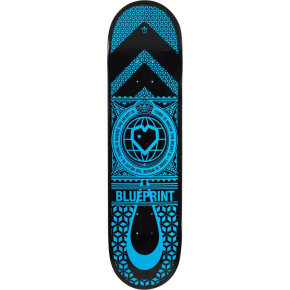 Blueprint Home Heart Skate Deska (8.25"|Černá/Modrá)