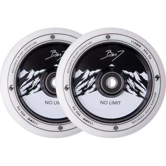 Kolečka Striker Benj No Limit 110mm White/Black 2ks