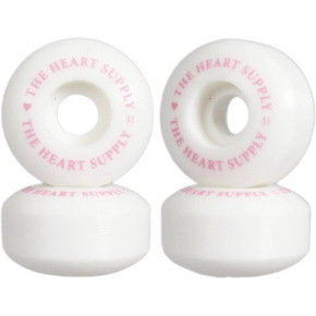 Heart Supply Clean Heart Kolečka Na Skate 4-Balení (51mm|Bílá/Růžová)