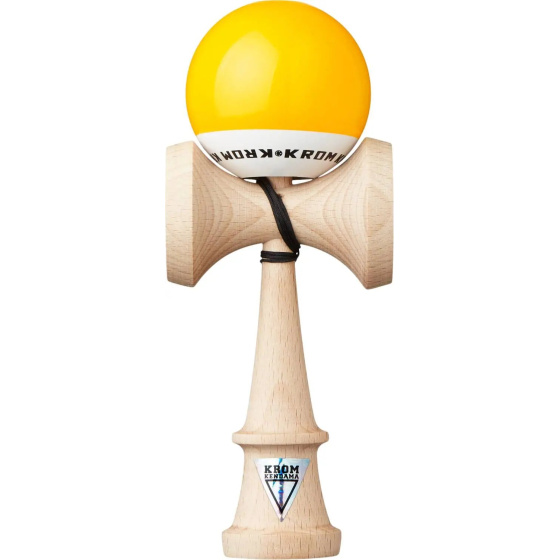 Kendama KROM POP LOL lesklá Žlutá