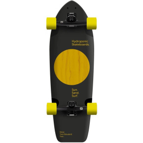 Hydroponic Square Complete Surfskate (31.5"|Lunar Black/Yellow)