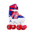 SFR Spectra Adjustable Children's Quad Skates - Blue / Red - UK:1J-4J EU:33-37 US:M2-5