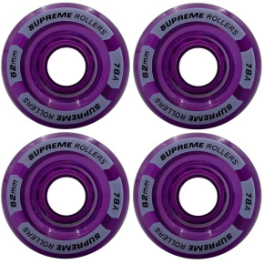 Supreme Rollers Quad Kolečka 4-Balení (62mm|Purple)