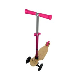 GreenGo Wood Kids Scooter Pink