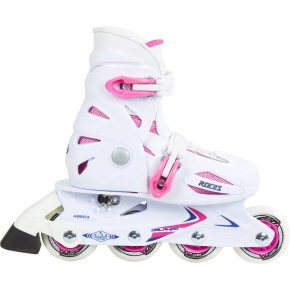 Roces Orlando III Kolečkové Brusle Dívčí (White/Pink|25-29)