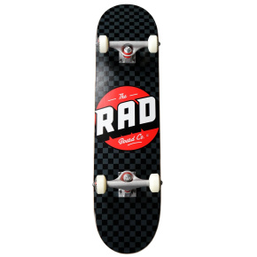 RAD Checkers Progressive Skateboard Komplet (8"|Černá/Šedá)