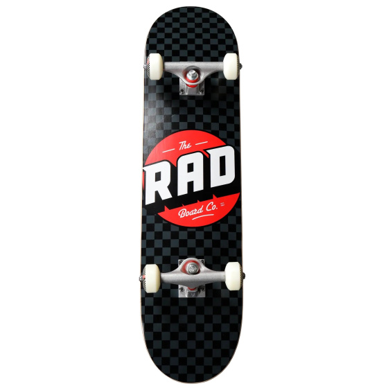 RAD Checkers Progressive Skateboard Komplet (8"|Černá/Šedá)