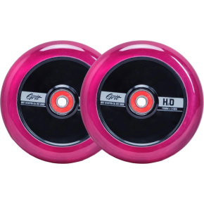 Grit H2O Kolečka pro koloběžku 2-Souprava (110mm|Trans Pink/Black)