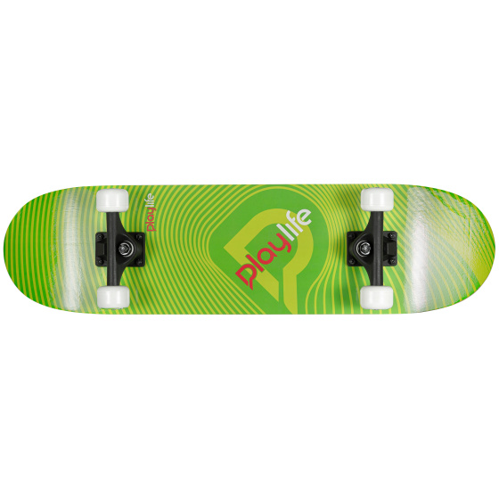 Skateboard Playlife Illusion Green 31x8"