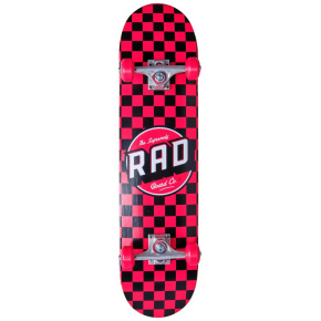 RAD Checkers Skateboard Komplet (7.75"|Červená)