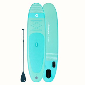 Retrospec Weekender SL 10' Nafukovací Paddleboard (Seafoam Stripes)