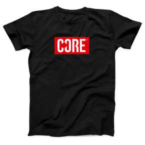 CORE Stamp Logo Tričko (XL|Red Logo)