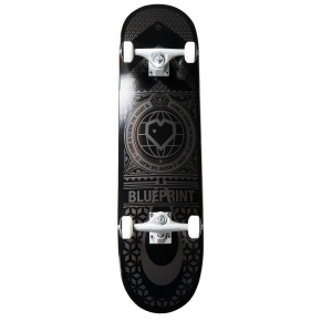 Blueprint Home Heart Skateboard Komplet (7.75"|Černá/Šedá)