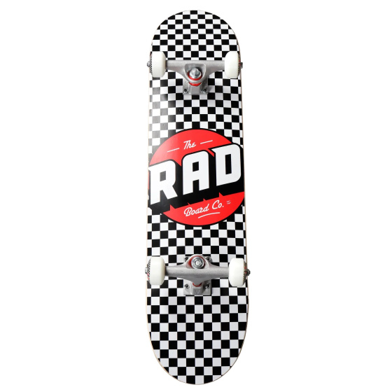 RAD Checkers Progressive Skateboard Komplet (7.75"|Černá/Bílá)