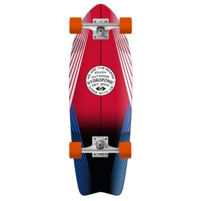 Hydroponic Fish Complete Cruiser Skateboard (28"|Lines Red)