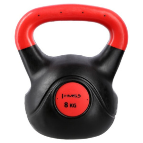 Kompozitový kettlebell  HMS KPC08 Vin-Bell 8 kg červený