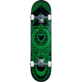 Skateboard Blueprint Home Heart 8" Černo/Zelený