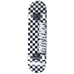 Skateboard Speed Demons Checkers 8" Black