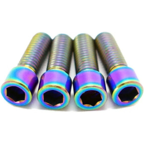 TLC Primo Titanium BMX Crank Arm Pinch šrouby (Rainbow)