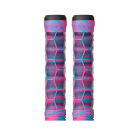 Fuzion Hex Pro Scooter Grips Pink/Blue