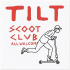 Samolepka Tilt Scoot Club Bílá